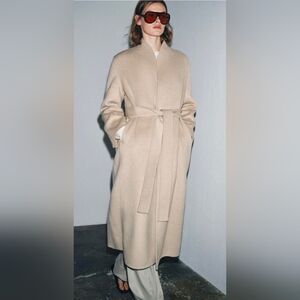 ZW COLLECTION LIMITED EDITION MINIMAL WOOL BLEND COAT